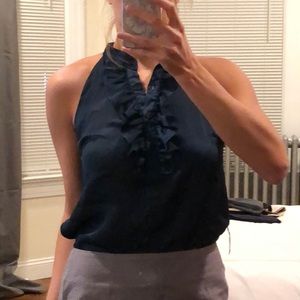 Forever 21 emerald green high neck top size M